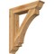 Ekena Millwork Imperial Traditional Rough Sawn Bracket w/ Offset Brace, Western Red Cedar, 8"W x 38"D x 44"H BKT0806X38X44IMP01RWR - alternate 1